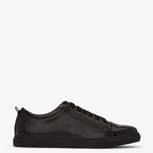 Matt and Nat Black Vegan Lace Up Sneakers - Picture 1 of 7